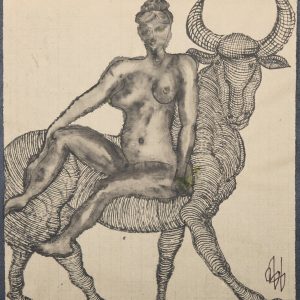 El Toro de Europa. Ilustración recogida en el BESTIARIUS STEBANENSIS.
