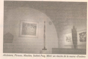 Alcántara en la Galería "La Fenêtre" de Paris